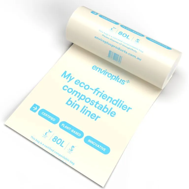 Enviroplus 80l Compostable Bin Liner 100/Ctn
