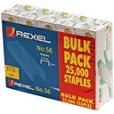 Rexel No. 56 (26/6 mm) Staples – Extra-Large 25,000-Pack Refill (Steel)