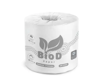 BIOD - EXECUTIVE CONVENTIONAL TOILET ROLLS 2PLY 400SHEET X 48 10CMX10CM