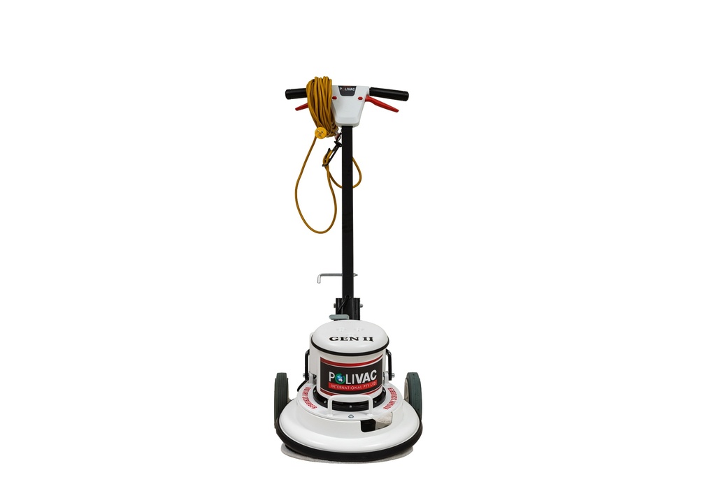 Polivac- C25 Gen Ii Rotary Polisher- With Basin Brush Fitted With Universal Clutch