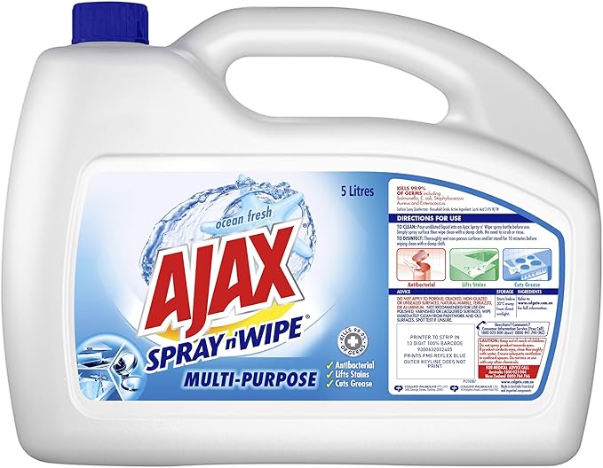 Ajax - Spray N' Wipe Multi-Purpose Cleaner Refill Value Pack 5l - Ocean Fresh