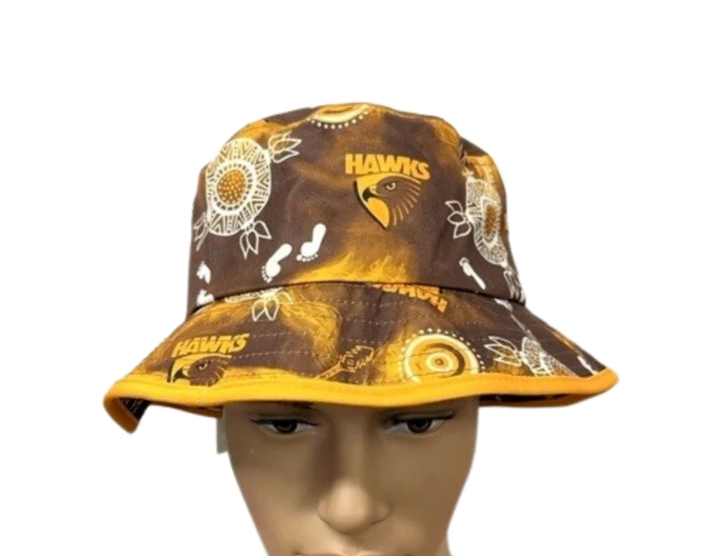 HAWTHORN HAWKS ADULTS INDIGENOUS BUCKET HAT