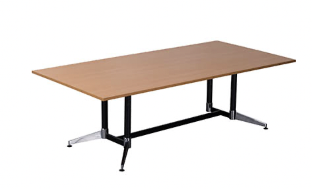 RAPIDLINE TYPHOON BOARDROOM TABLE 2400 X 1200 X 750MM (BEECH)