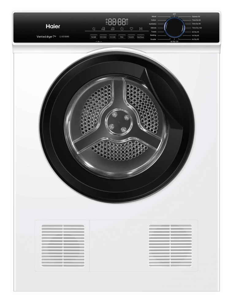 Haier HDV70AWW1 7kg Sensor Vented Dryer