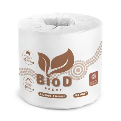 BioD-Choice Soft Conventional Toilet Rolls 2PLY 400Sheet x 48 10cm x 10cm