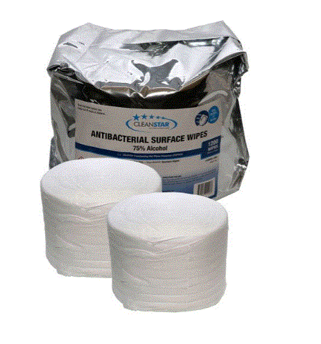 Cleanstar -Antibacterial 75% Alcohol Surface Wet Wipes 2-Pack