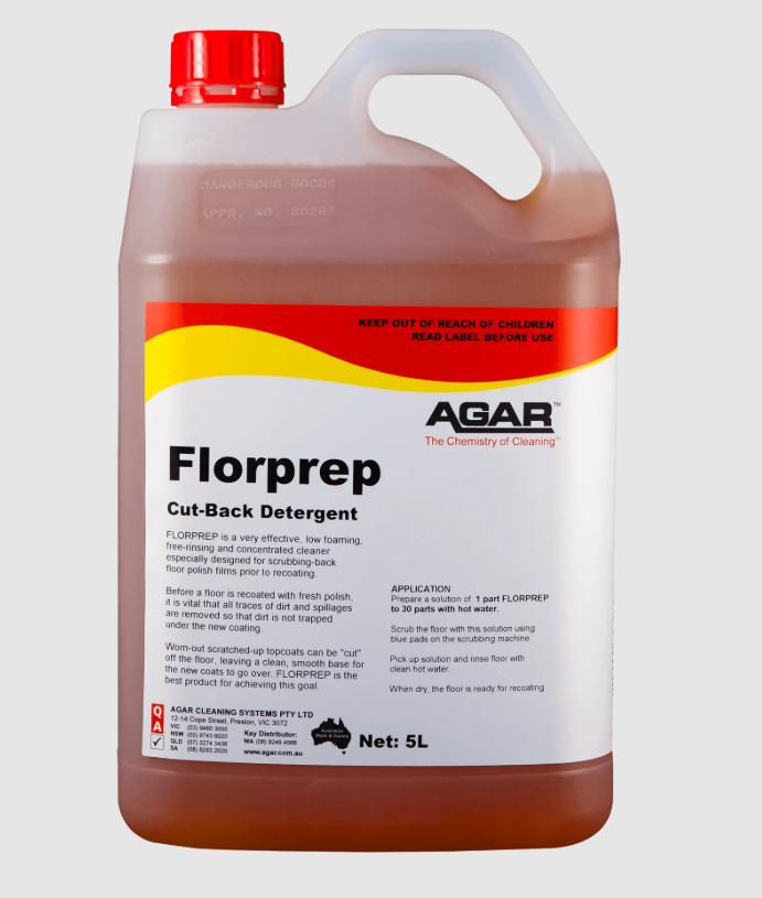 Agar - Florprep Cut-Back Detergent 5l