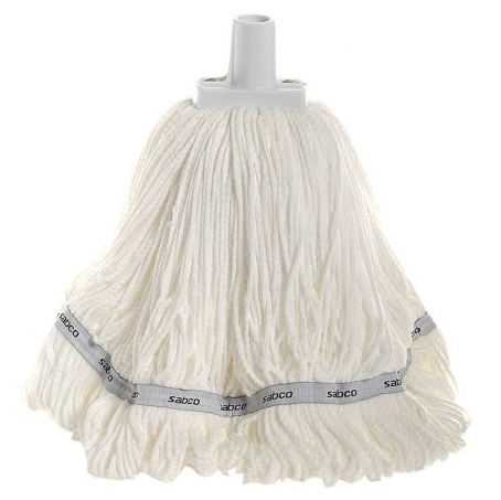 Sabco - Microfibre Round Mop Head - White