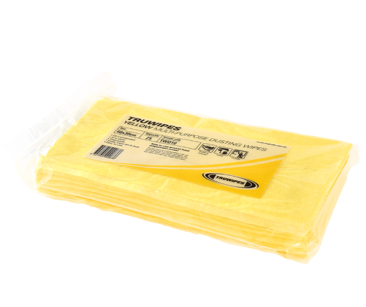 Yellow Impregnated Dusting Cloths Wipes