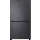 LG GS-B599MBL 664L Flat Door Side-by-Side Fridge (Matte Black)