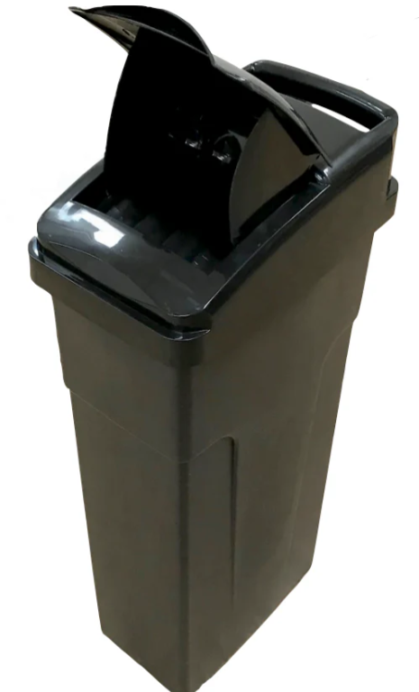Sanitary Bin Lady Disposal Unit 23L Black Durable