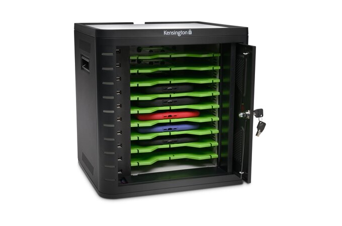 Kensington 10 Bay Charge Cabinet — Tablet Charge, Sync & Secure Storage