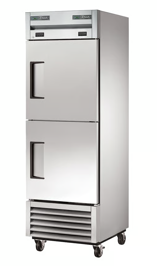 True Refrigeration T-23DT-HC Dual Temperature Upright Refrigerator/Freezer – 2 Half Solid Swing Doors (Net 356L)