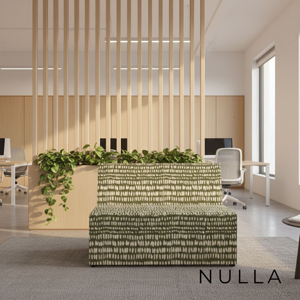 Rumpus 2 Seater Modular Lounge – Upholstered in Dreamweave “SKY MOSIAC – 002”