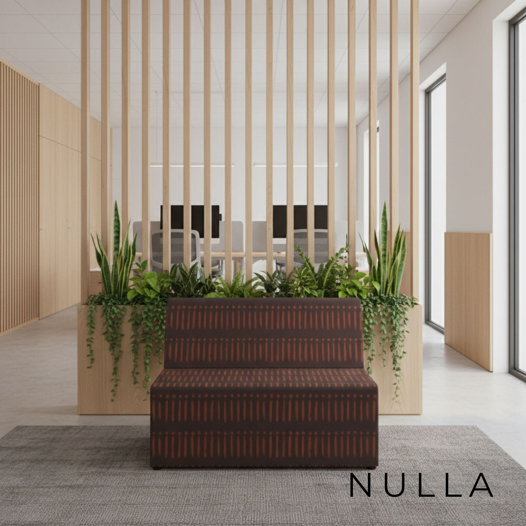 Rumpus 2 Seater Modular Lounge – Upholstered in Dreamweave "Water Tree Reflection – 001"