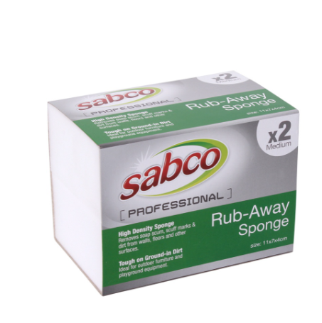 Sabco - Rub Away Sponge Large 2pk