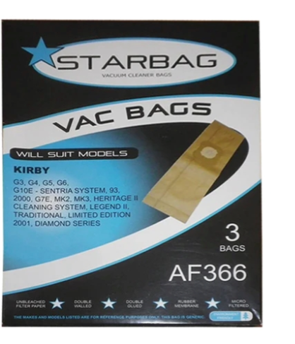 Cleanstar - Vacbag 3pk Kirby G4,G5 (Vs501)