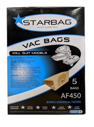 Cleanstar - Vacbag 5pk Panasonic (Vs63)