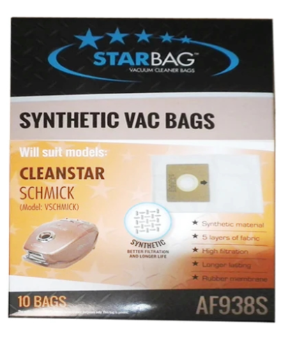 Cleanstar - 10pk Synthetic Bags Vschmick
