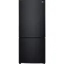 LG GB-455BLE 420L Bottom Mount Fridge  (Black)