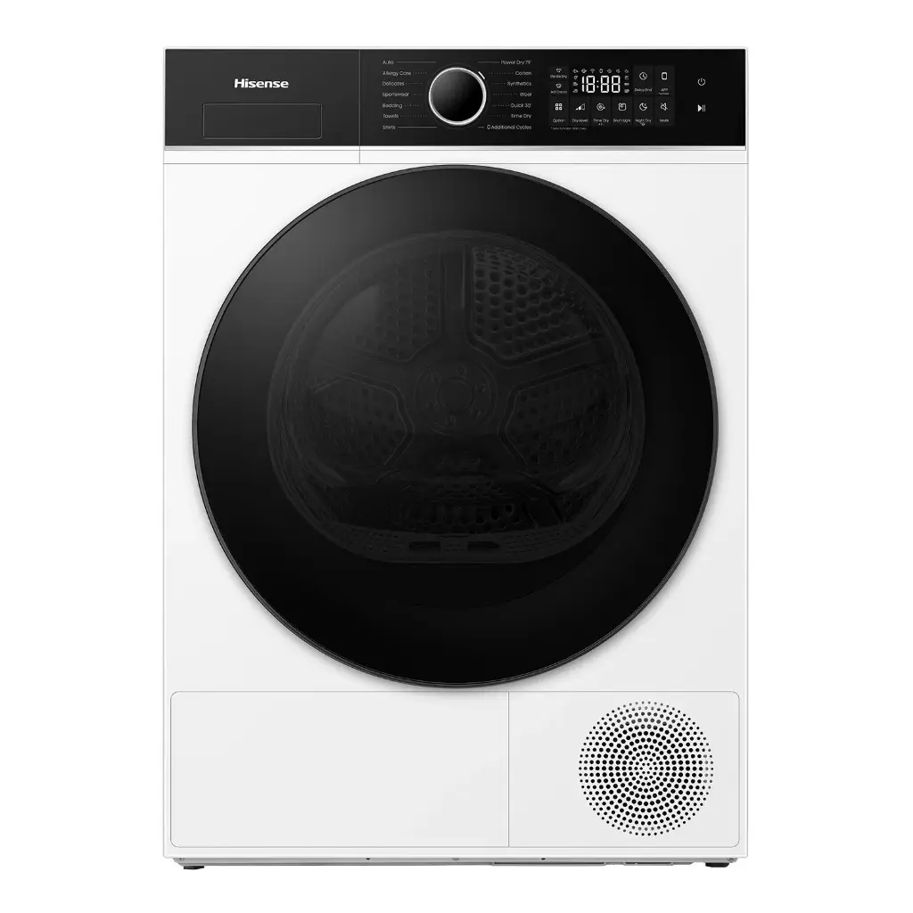 Hisense Series 5I 9kg Pure Flat Heat Pump Dryer – White | HDF5I90H