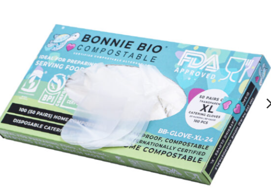 Cleanstar - Xl Size Compostable Disposable Gloves – 100 Gloves Per Box (24 Boxes) 1200 Pairs