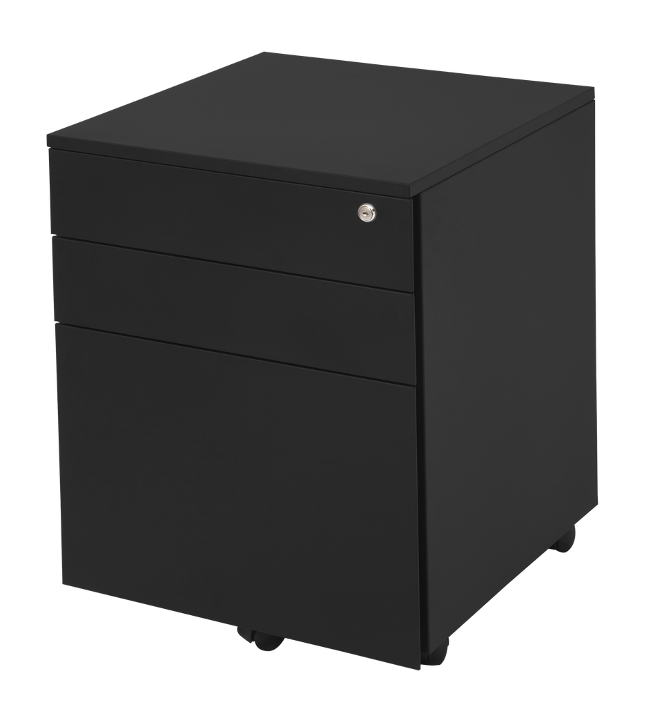 Rapidline GO Mobile Pedestal – 3 Drawer (Black)