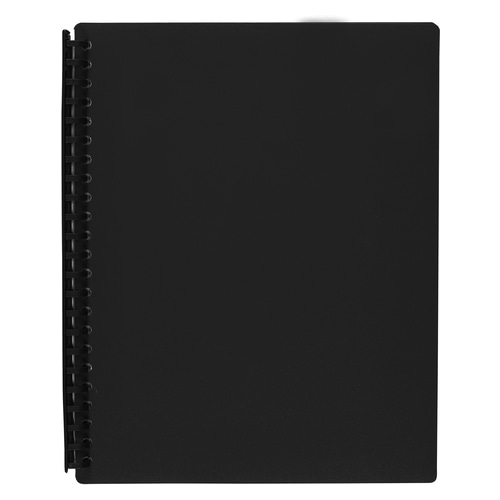 Marbig A4 Refillable Display Book 20 Pocket – Black (ShopBag)
