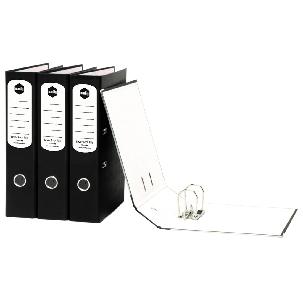 Marbig Lever Arch File A4 – Black (ShopBag)