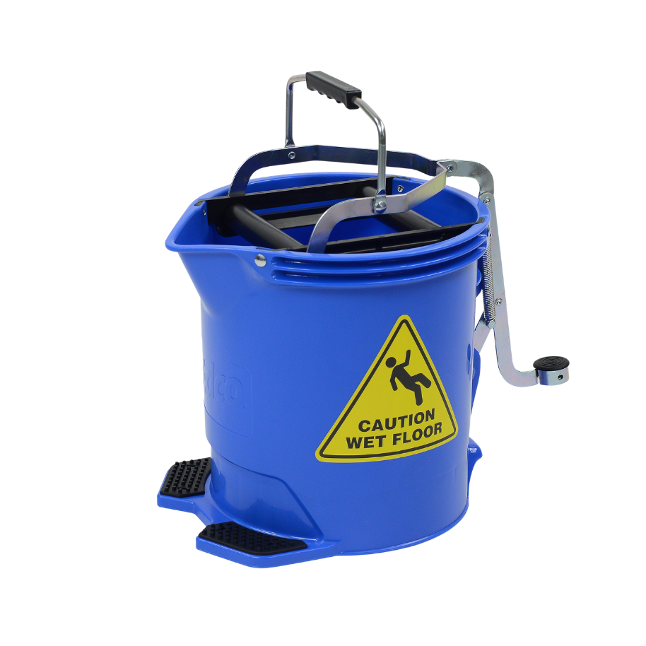 MOP BUCKET 16L PLASTIC WITH METAL WRINGER