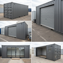 20FT B Grade Container with Roller Door or Glass Sliding Door Options (MobBox)