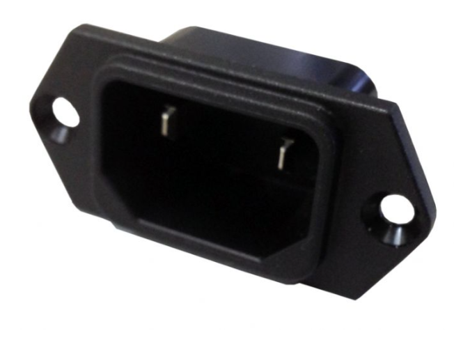 Cleanstar - Male 2 Pin Iec Power Socket For Backpack Vacuums