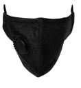Cleanstar - Cloth Face Mask With Vent And Filter - Black