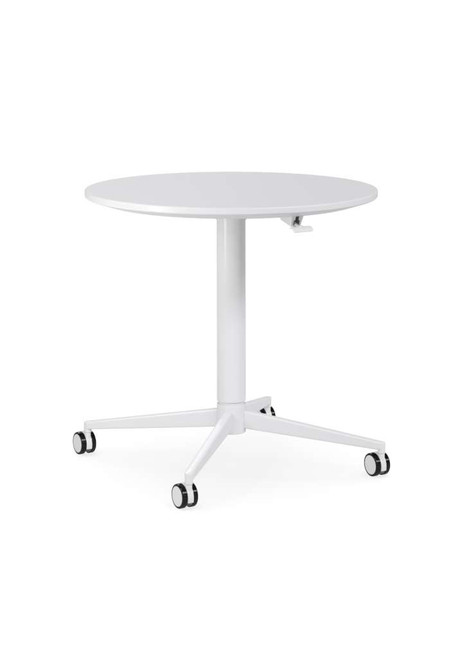 Rize Pneumatic Round Table (White)