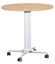 Height Adjustable Breakroom Table (Custom 600 Dia Top) (New)