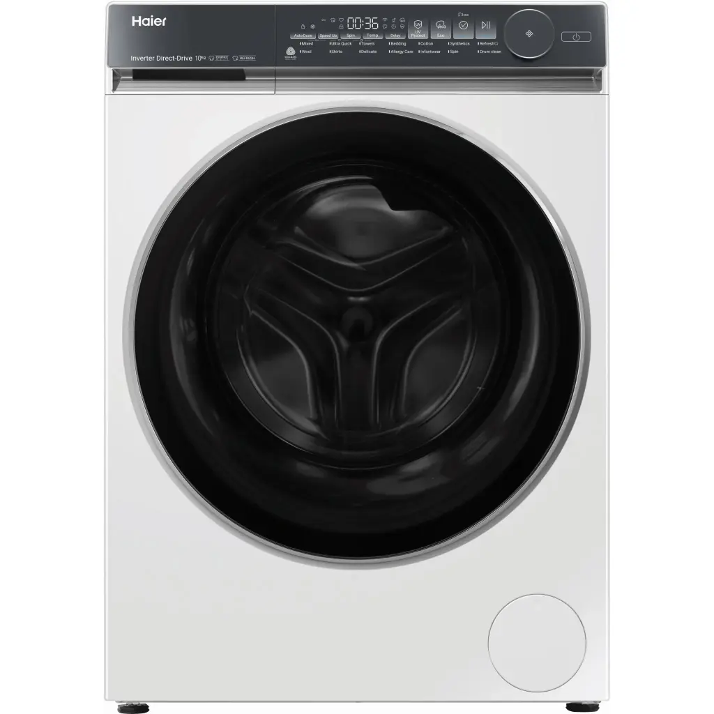 Haier 10kg 500 Series Front Load Washing Machine – White