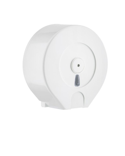 White Toilet Roll Dispenser- Midi Jumbo