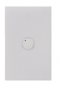 Trader Clouded Leopard 1 Gang Vertical Electronic Push Button Switch – Matt White (Kimaka)