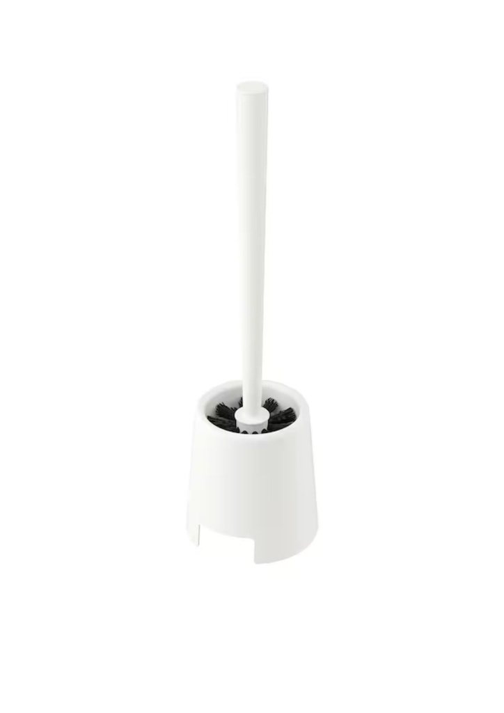 EASY TOILET TIDY SET ROUND BOTTOM WHITE
