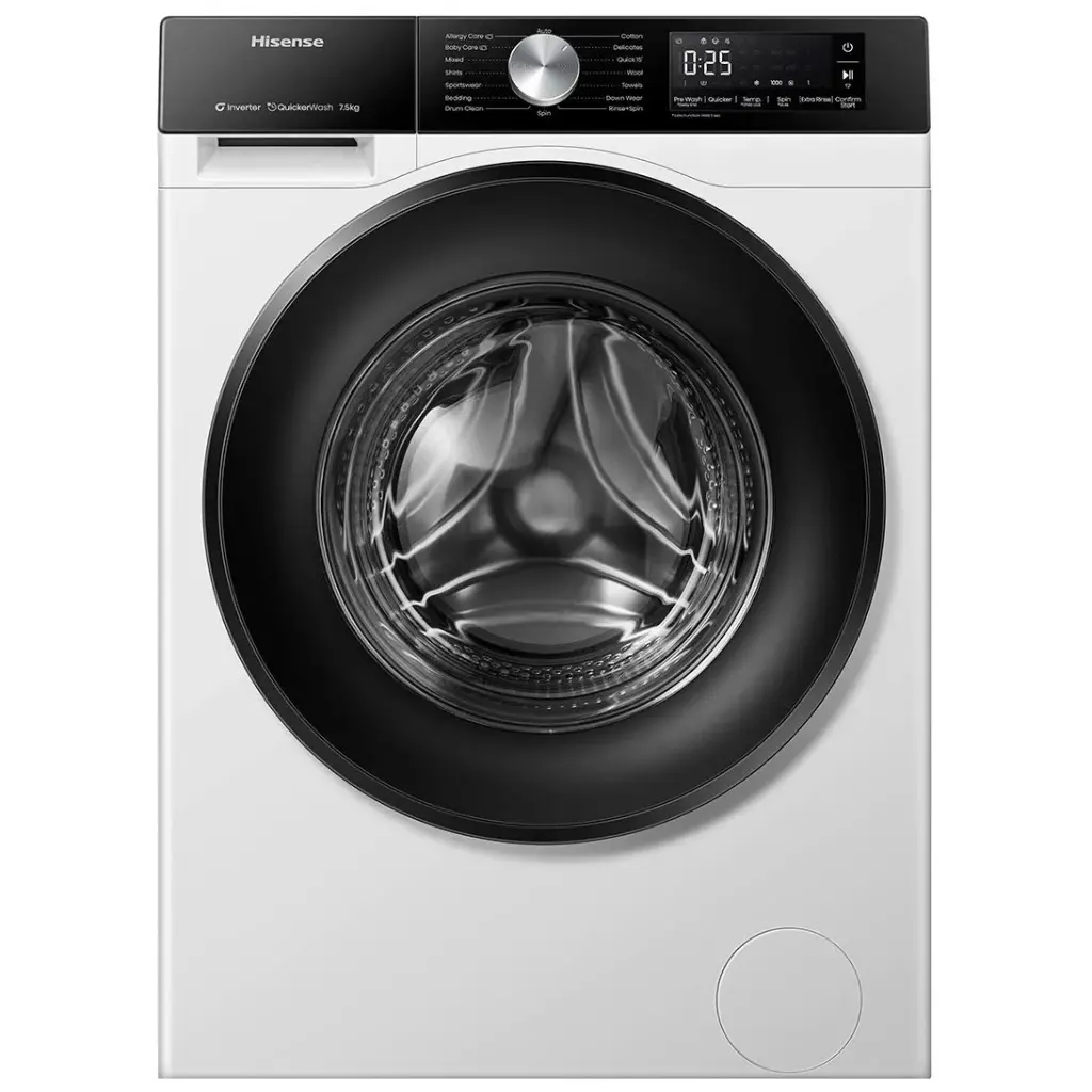 Hisense HWF3S7514X Series 3S 7.5kg Front Load Washing Machine - White