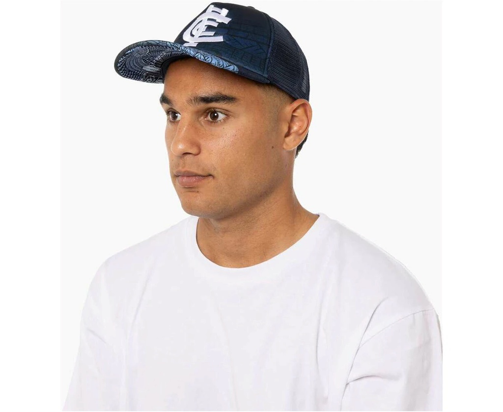 CARLTON BLUES INDIGENOUS TRUCKER CAP