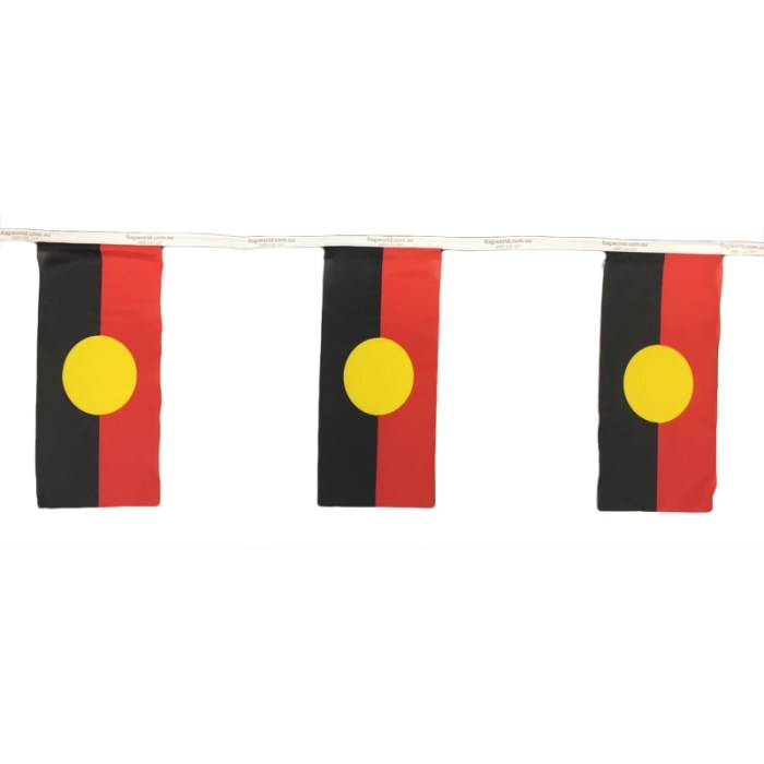 Aboriginal Flag Bunting (10m Length)