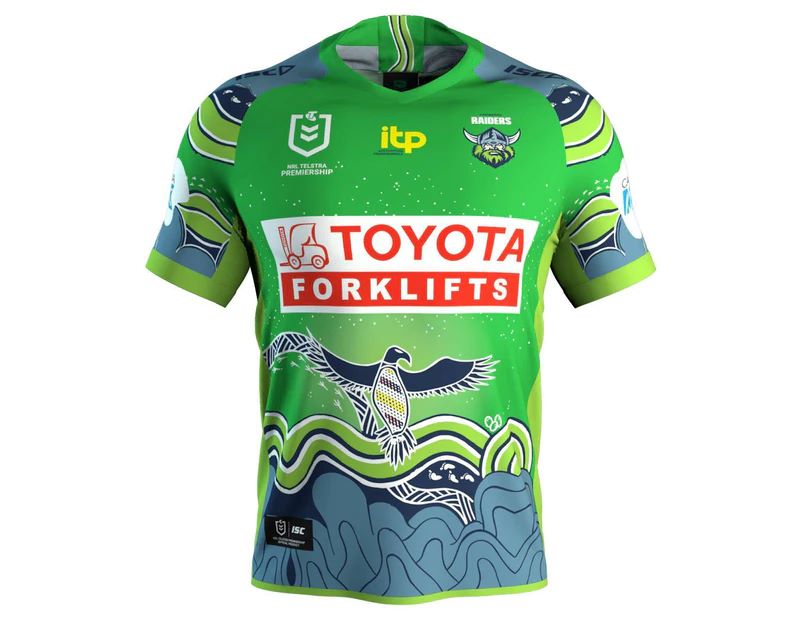 CANBERRA RAIDERS NRL ISC 2021 INDIGENOUS JERSEY SIZES S-5XL