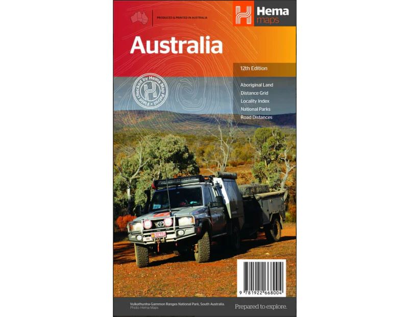 AUSTRALIA LARGE MAP : 12TH EDITION