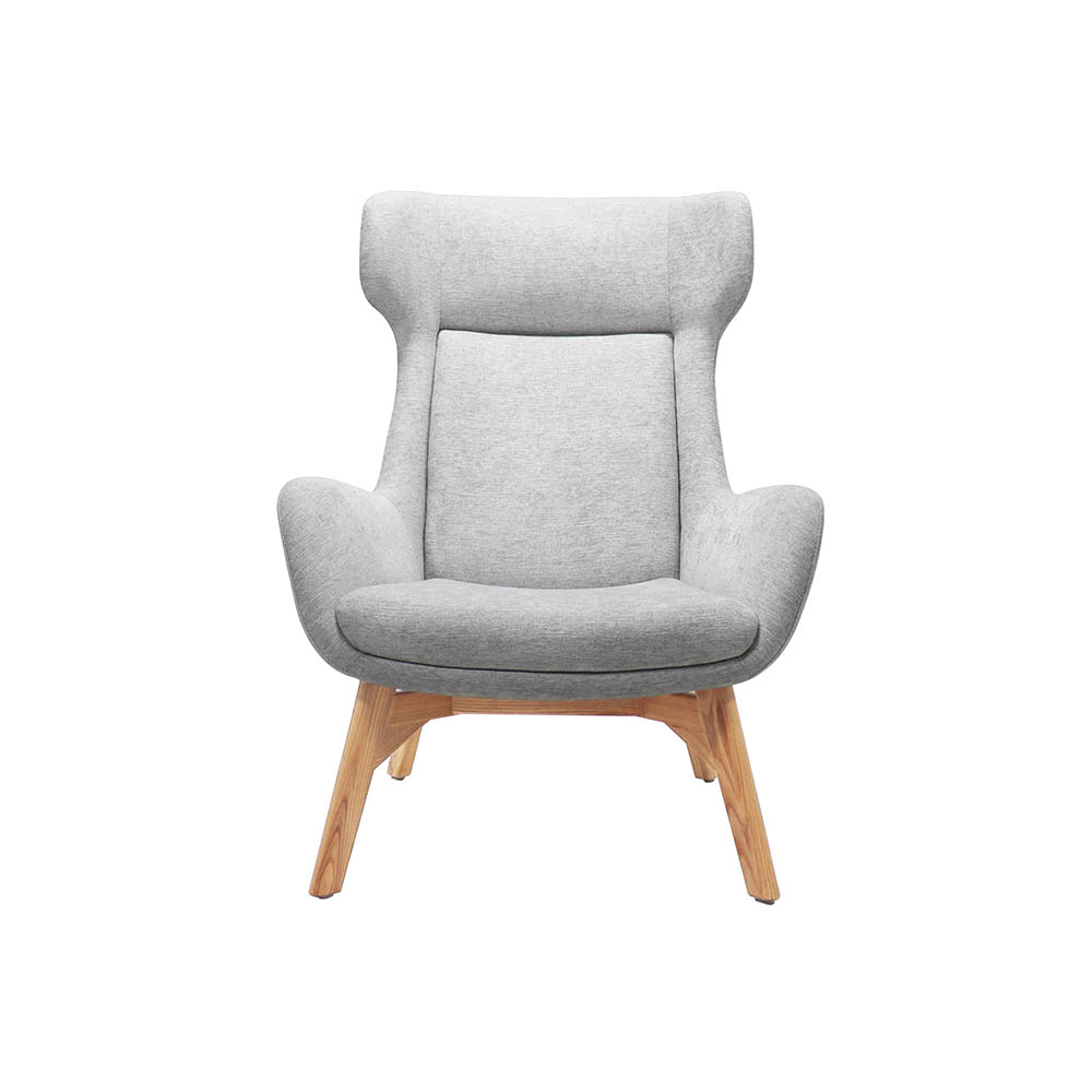 Rapidline Calypso Wing Back Lounge Chair  (Light Grey)