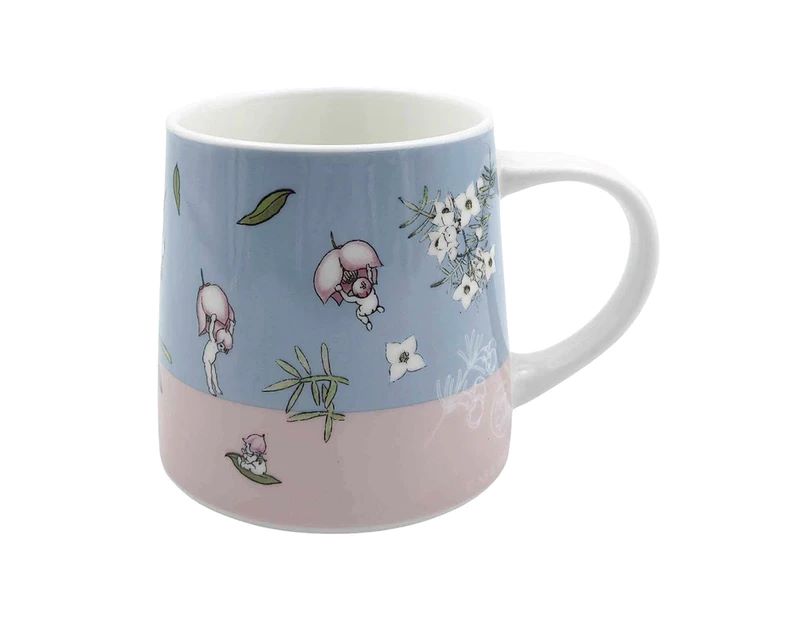 URBAN MAY GIBBS 400ML/9CM CERAMIC MUG W/ HANDLE COFFEE/TEA DRINKWARE CUP PINK