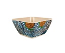 BOWLS BAMBOO ABORIGINAL DESIGN - COLOURS OF THE REEF DESIGN - COLIN JONES (SET OF 2) - COLOURS OF THE REEF - COLIN JONES