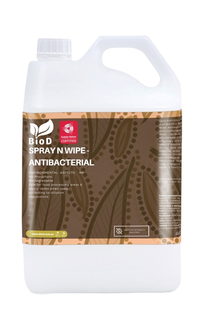 Biod-Spray N Wipe - Antibacterial-5l