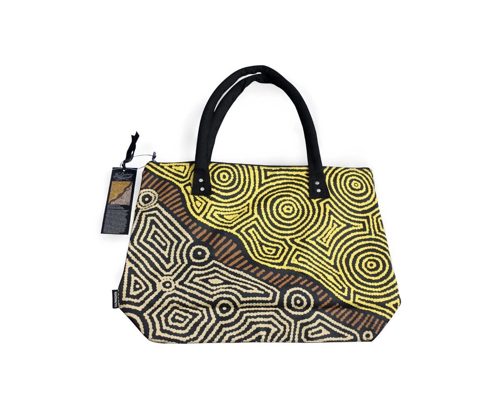 BAG ABORIGINAL DESIGN- FIRE COUNTRY DREAMIN G - THEO (FAYE) NANGALA HUDSON