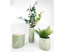 URBAN 13CM ES JOURNEY CERAMIC PLANTER GARDEN DECOR PLANT/FLOWER POT SMALL GREEN